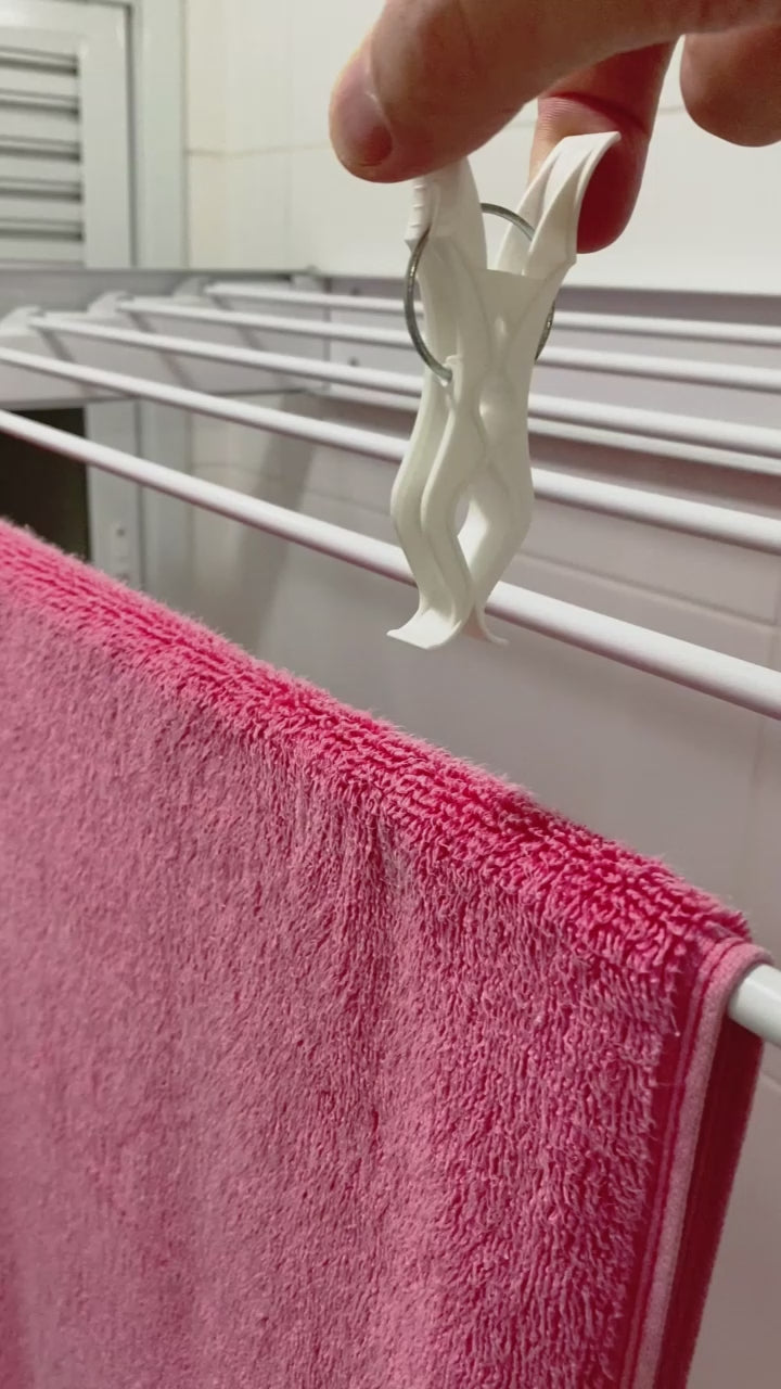 Prendedor de Roupa 5 em 1 Squadrus Transparente