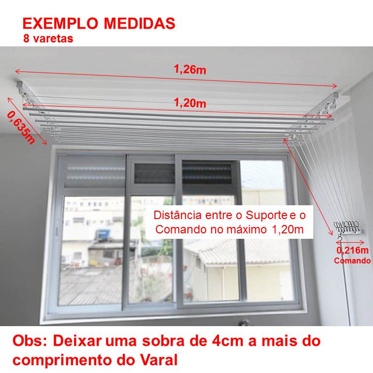 Varal Individual de Teto