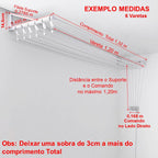 Varal Individual de Parede Preto