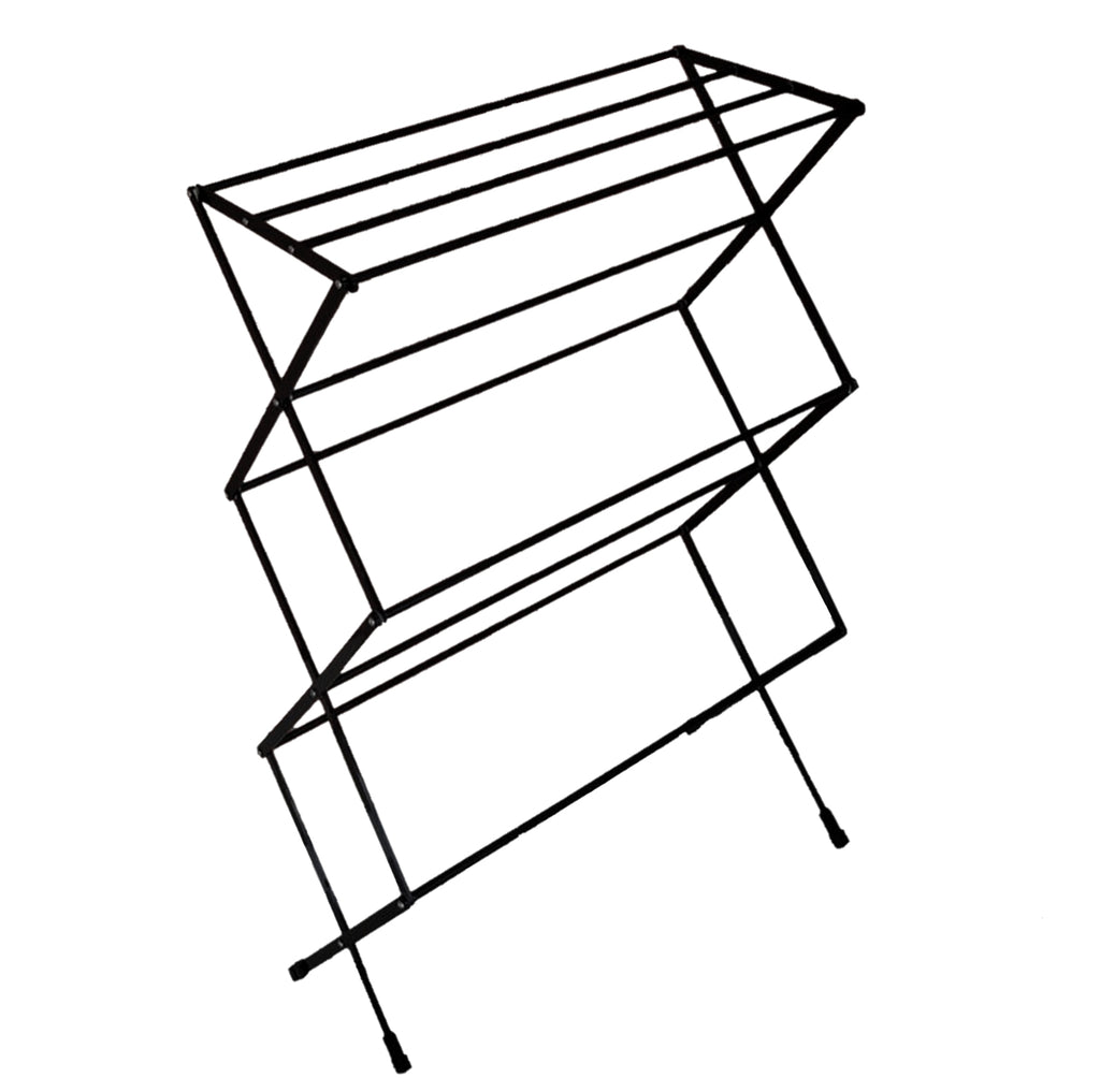 Varal Sanfonado de Chão Vertical Preto
