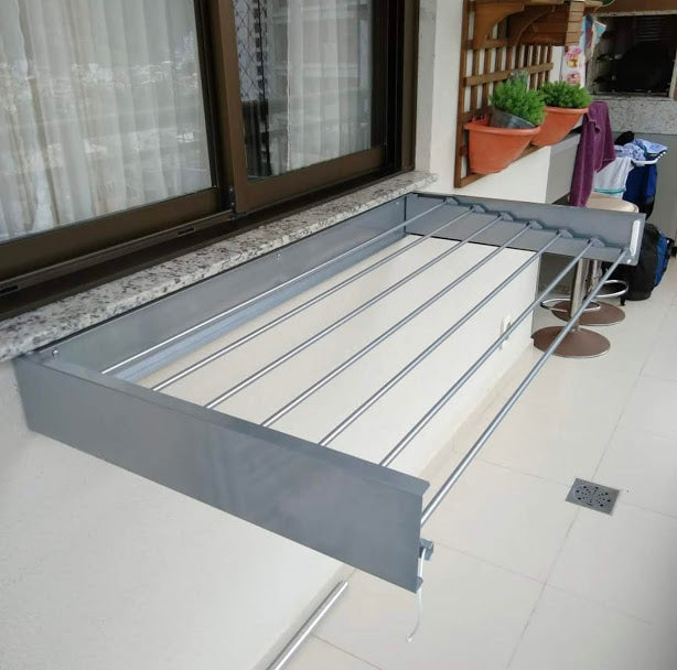Varal Mágico 60cm 4 Varetas Prata